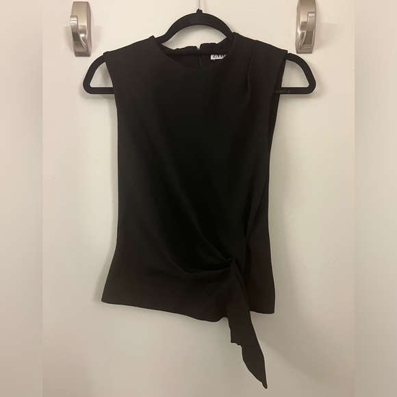 Zara Assymetrical Draped Top - Picture 2 of 5